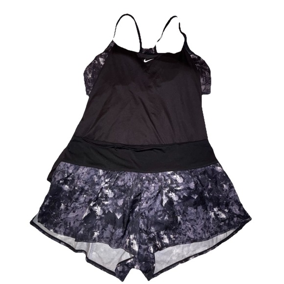 Nike Swim Women's Drape Blouson Tankini Top 2X & Matching Swim Shorts 2XL - Picture 1 of 6